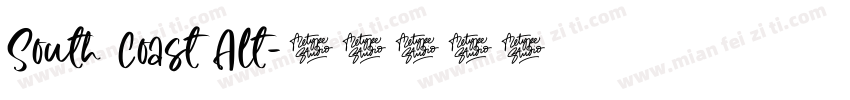 South Coast Alt字体转换
